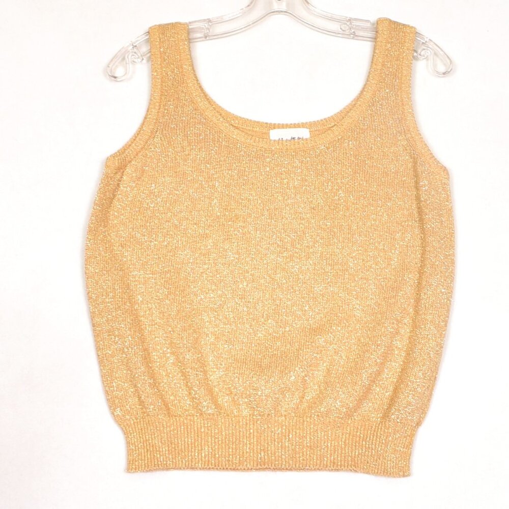 Gold Glitter Tank Top
